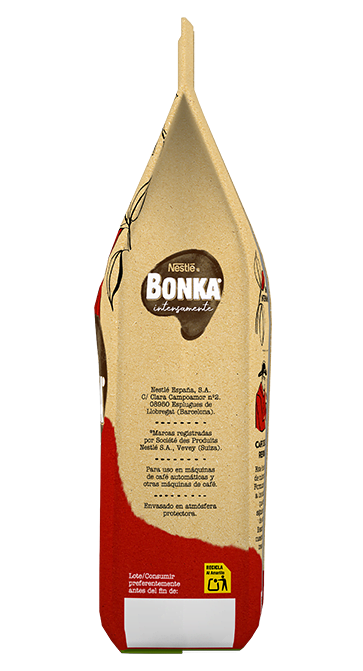 Café Bonka Grano Descafeinado Lateral