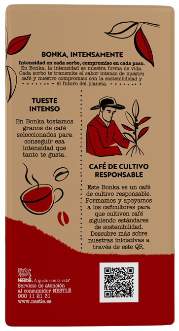 Café Bonka Molido Descafeinado Trasero