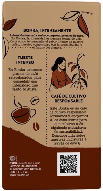 Café Bonka Molido Natural Trasero
