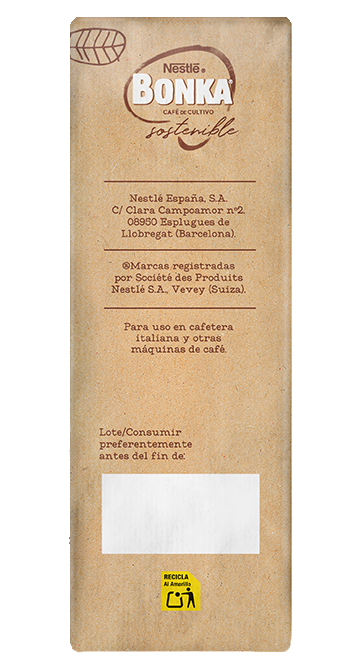 Café Bonka Molido Natural Lateral