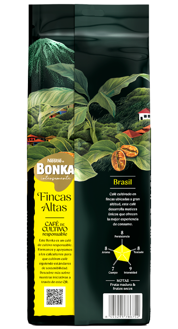 Café Bonka Grano Brasil Trasero