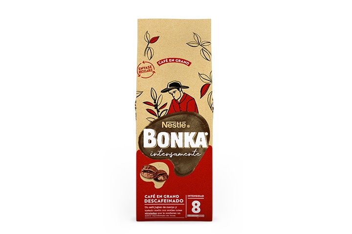Bonka descafeinado en grano