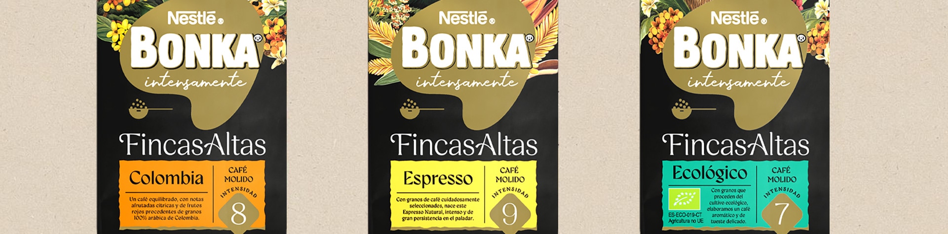 Mejora tus cafés con la gama premium: café espresso, ecológico y de Colombia