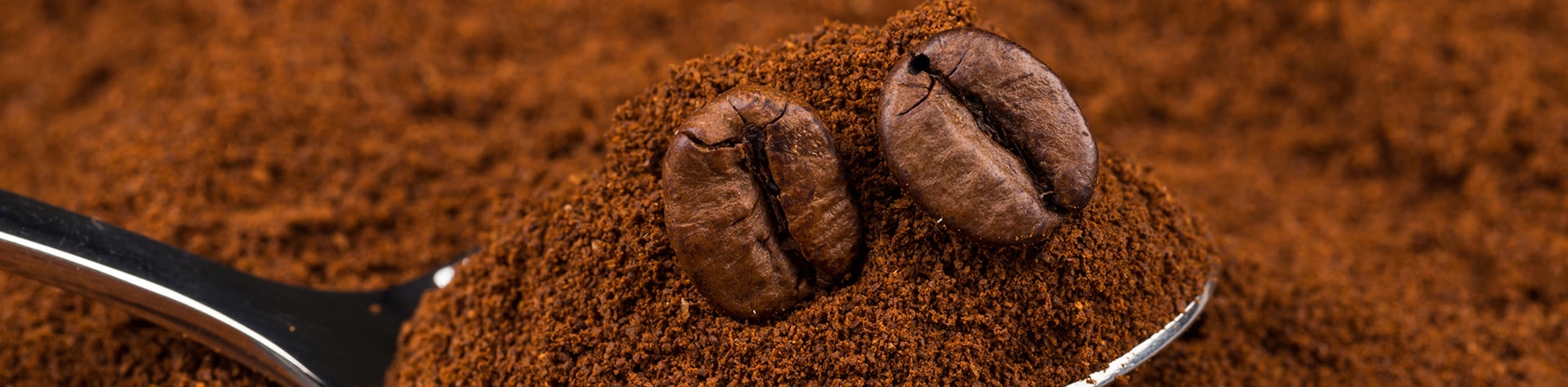Granos de café y café molido